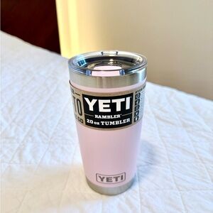 YETI ICE PINK Rambler 20 oz Tumbler NWT with Matching Pink Magslider Lid
